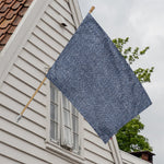 Vintage Blue Denim Jeans Print House Flag