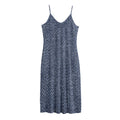 Vintage Blue Denim Jeans Print Jersey Midi Cami Dress