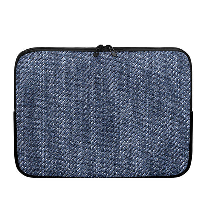 Vintage Blue Denim Jeans Print Laptop Sleeve