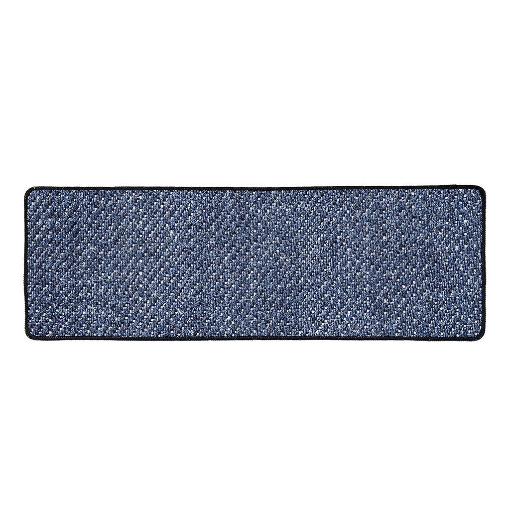 Vintage Blue Denim Jeans Print Long Kitchen Mat