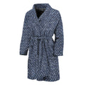 Vintage Blue Denim Jeans Print Men's Bathrobe