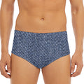 Vintage Blue Denim Jeans Print Men's Triangle Swim Briefs