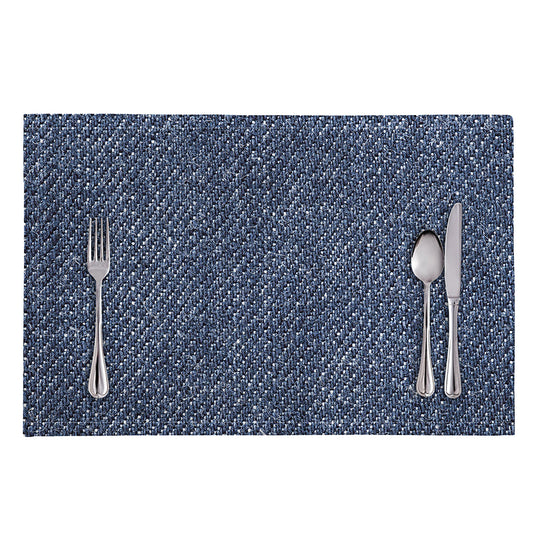 Vintage Blue Denim Jeans Print Placemat