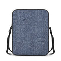Vintage Blue Denim Jeans Print Rectangular Crossbody Bag