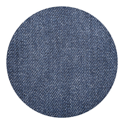 Vintage Blue Denim Jeans Print Round Blanket