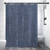 Vintage Blue Denim Jeans Print Shower Curtain