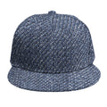 Vintage Blue Denim Jeans Print Snapback Cap