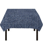 Vintage Blue Denim Jeans Print Tablecloth