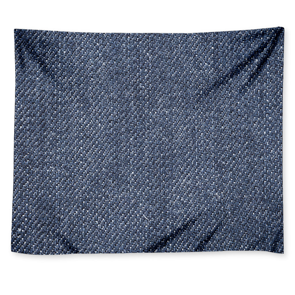 Vintage Blue Denim Jeans Print Tapestry