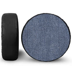 Vintage Blue Denim Jeans Print Tire Cover