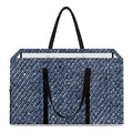 Vintage Blue Denim Jeans Print Utility Tote Bag