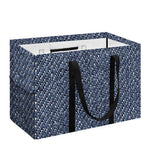 Vintage Blue Denim Jeans Print Utility Tote Bag