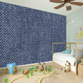Vintage Blue Denim Jeans Print Wall Sticker