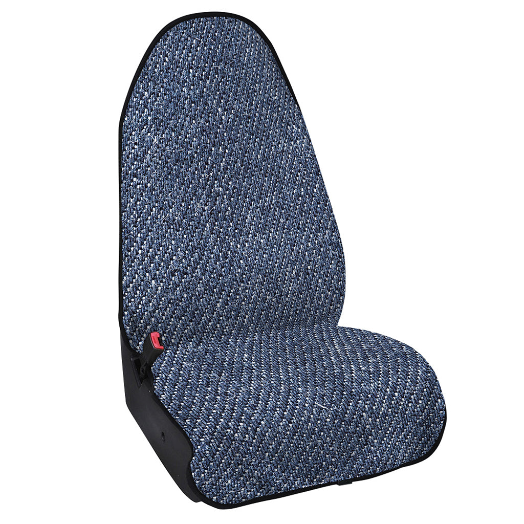 Vintage Blue Denim Jeans Print Waterproof Car Seat Cover
