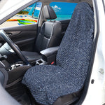 Vintage Blue Denim Jeans Print Waterproof Car Seat Cover