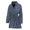 Vintage Blue Denim Jeans Print Women's Bathrobe