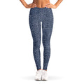 Vintage Blue Denim Jeans Print Women's Leggings