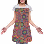 Vintage Bohemian Floral Mandala Print Adjustable Apron