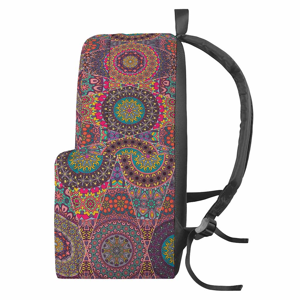 Vintage Bohemian Floral Mandala Print Backpack
