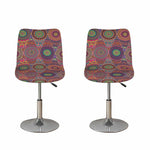 Vintage Bohemian Floral Mandala Print Bar Stool Covers