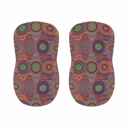 Vintage Bohemian Floral Mandala Print Bar Stool Covers