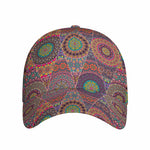 Vintage Bohemian Floral Mandala Print Baseball Cap