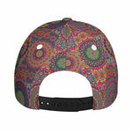 Vintage Bohemian Floral Mandala Print Baseball Cap