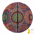 Vintage Bohemian Floral Mandala Print Basketball