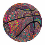 Vintage Bohemian Floral Mandala Print Basketball
