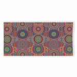 Vintage Bohemian Floral Mandala Print Beach Towel