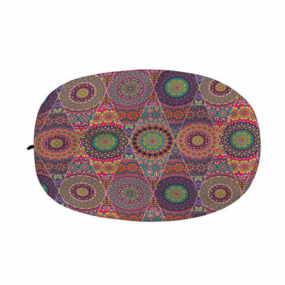 Vintage Bohemian Floral Mandala Print Car Side Mirror Covers
