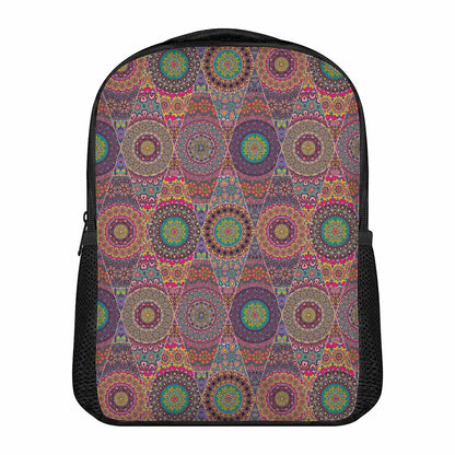 Vintage Bohemian Floral Mandala Print Casual Backpack