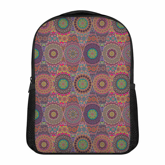 Vintage Bohemian Floral Mandala Print Casual Backpack
