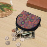 Vintage Bohemian Floral Mandala Print Coin Purse