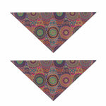 Vintage Bohemian Floral Mandala Print Dog Bandana