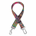 Vintage Bohemian Floral Mandala Print Dog Seat Belt