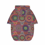Vintage Bohemian Floral Mandala Print Dog Zip Up Hoodie