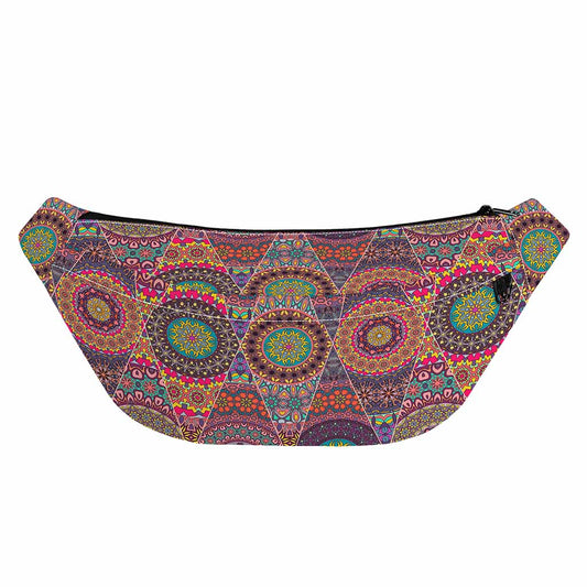 Vintage Bohemian Floral Mandala Print Fanny Pack