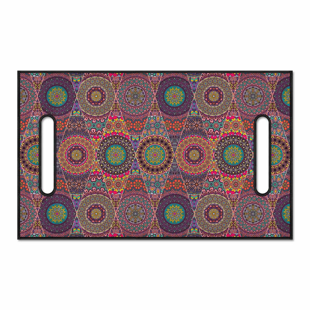 Vintage Bohemian Floral Mandala Print Golf Cart Seat Cover