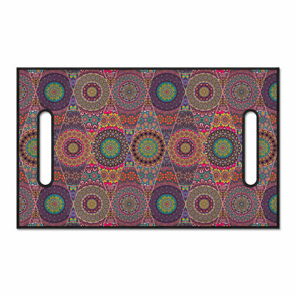 Vintage Bohemian Floral Mandala Print Golf Cart Seat Cover