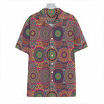 Vintage Bohemian Floral Mandala Print Hawaiian Shirt