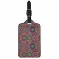 Vintage Bohemian Floral Mandala Print Luggage Tag