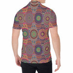 Vintage Bohemian Floral Mandala Print Men's Shirt