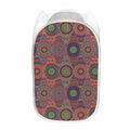 Vintage Bohemian Floral Mandala Print Mesh Laundry Hamper