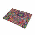 Vintage Bohemian Floral Mandala Print Pet Cooling Mat Cover