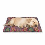 Vintage Bohemian Floral Mandala Print Pet Cooling Mat Cover