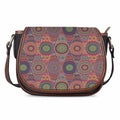 Vintage Bohemian Floral Mandala Print Saddle Bag