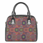 Vintage Bohemian Floral Mandala Print Shoulder Handbag