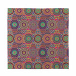 Vintage Bohemian Floral Mandala Print Silk Bandana