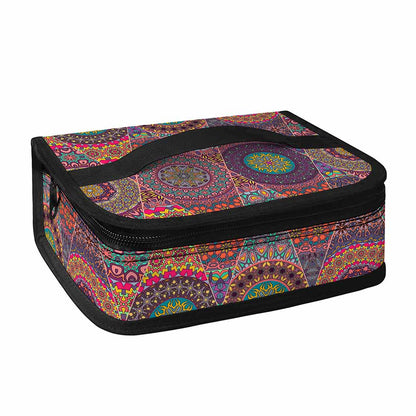 Vintage Bohemian Floral Mandala Print Small Lunch Bag